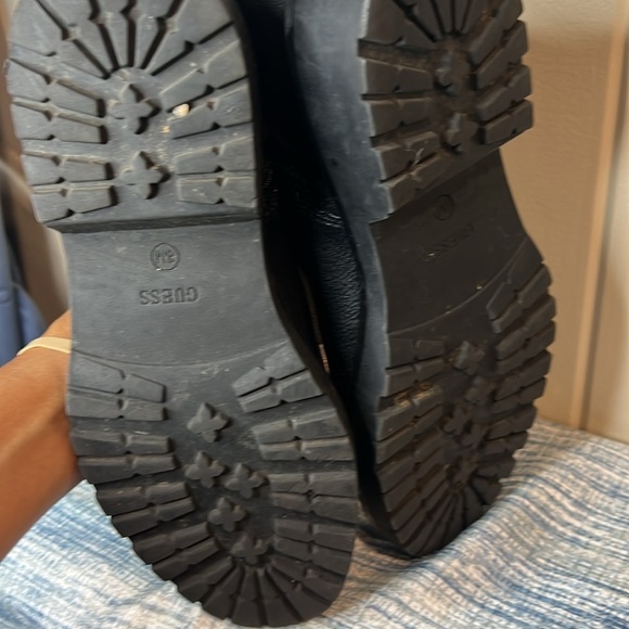 Guess Black & Gold Ankle Boots - Picture 7 of 8